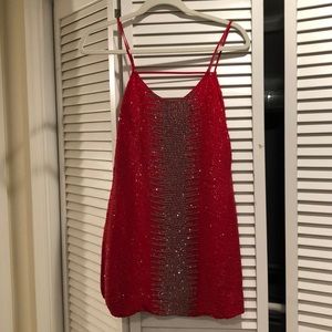 Parker size XS red sequin dress